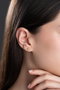 Heliophilia Silver Pendientes NRZ999764 Plata de Ley 925 Baño de Oro con Circon Color Oro Elegantes para Mujer